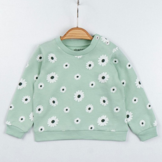 FLORAL PRINTED SWEATER (2-THREAD) 6-24 months