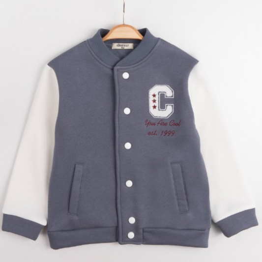 C EMBROIDERED CARDIGAN (3-THREAD) 10-13 years
