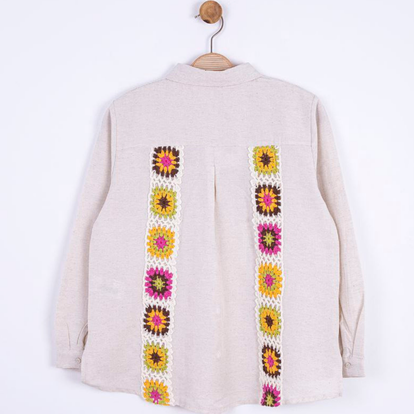 Crochet Detailed Shirt 8-14 Y