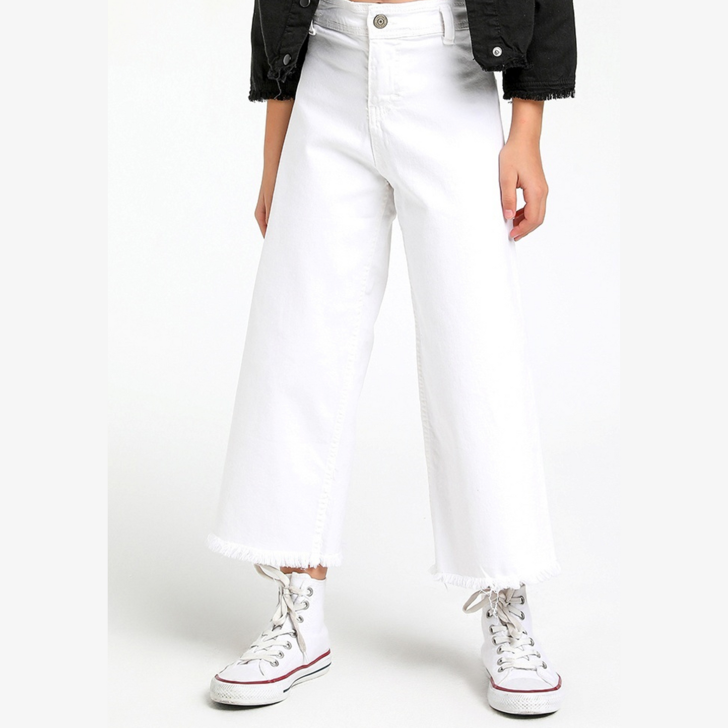 Girls White Jeans Pants 10-14 Y