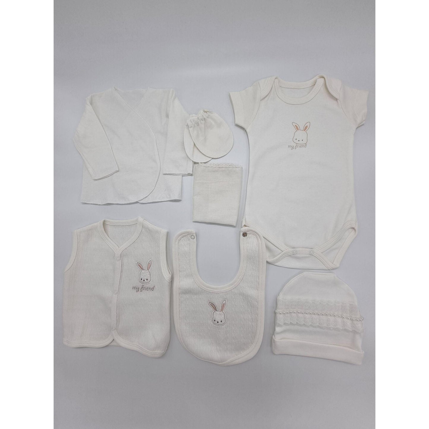 White Bunny10-Piece New Born Set