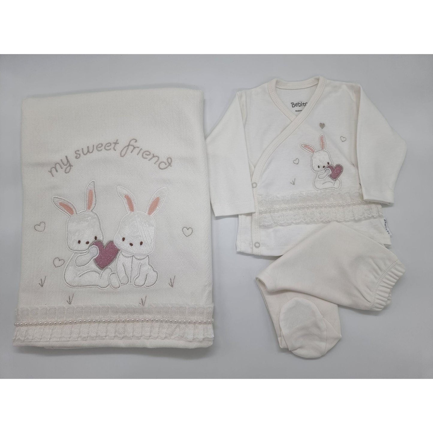 White Bunny10-Piece New Born Set