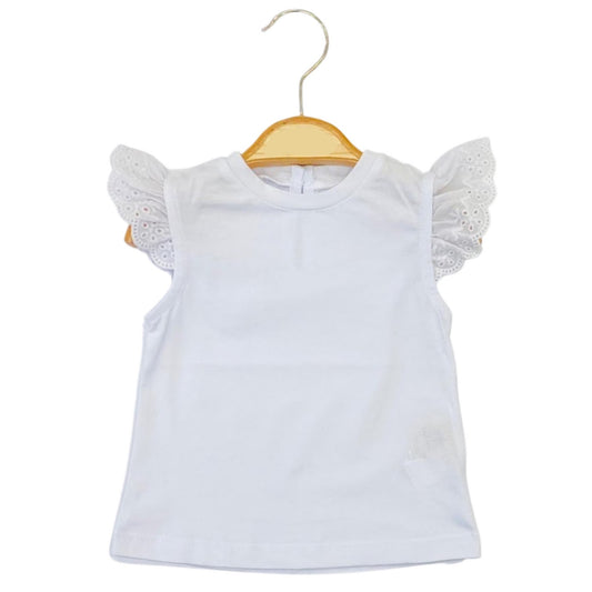 Fisto Arms Baby Girl T-Shirt White