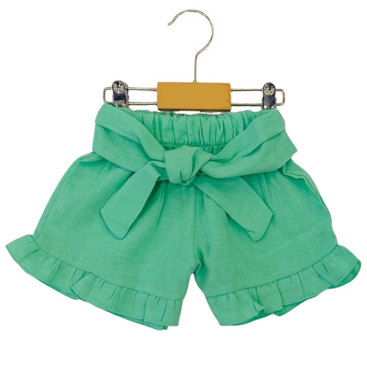 Green Baby Girl Shorts