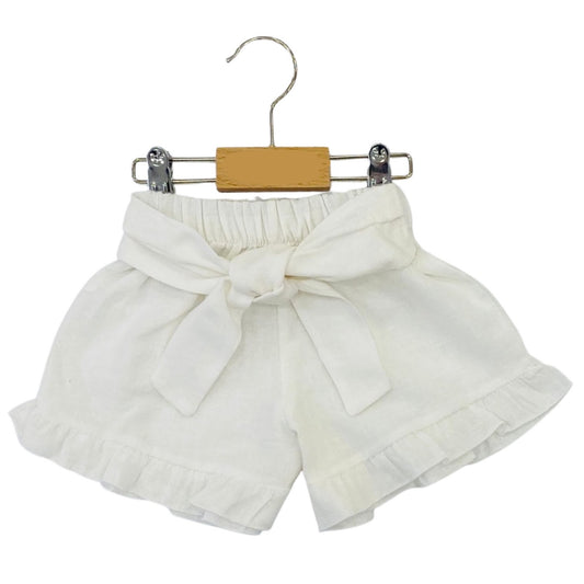 Baby Girl Shorts White