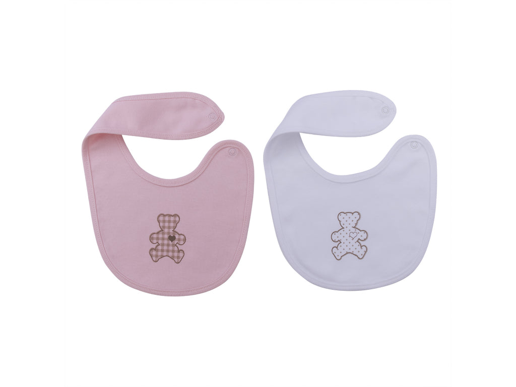 Bear Print Bibs 2 pack