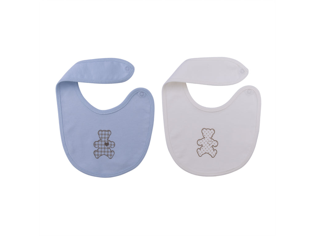 Bear Print Bibs 2 pack