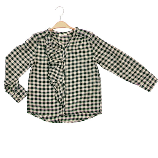 Volan Plaid Waiter Girl Shirt