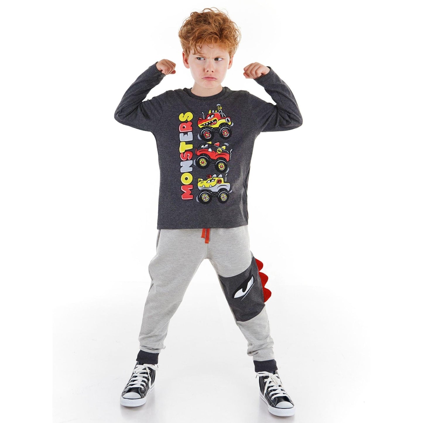 Monster Cars Boy T-shirt&Pants Set
