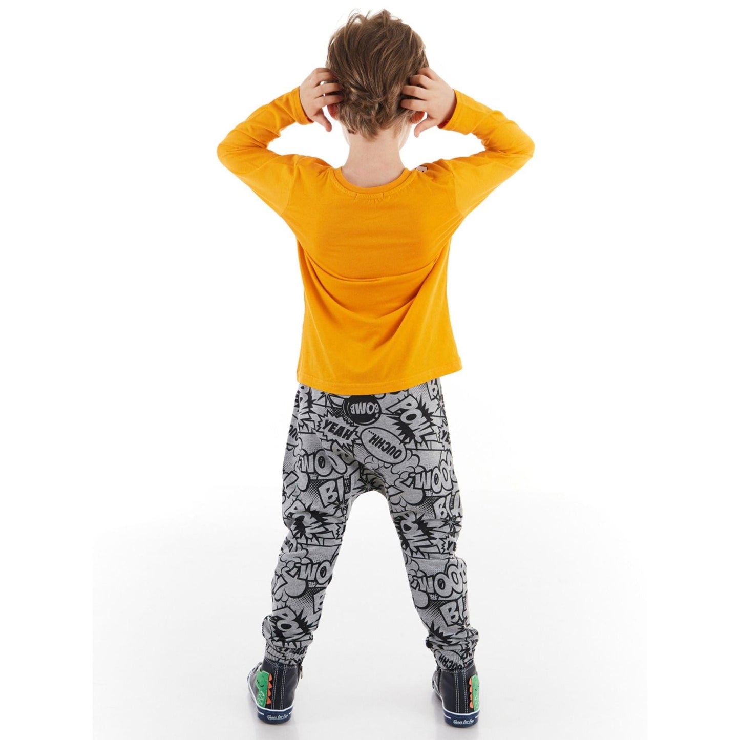 Pow Dino Boy T-shirt&Pants Set