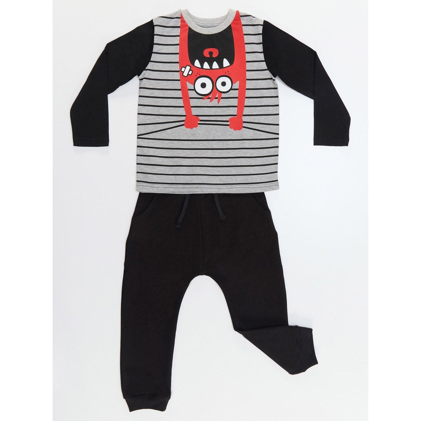 Naughty Monster Boy T-shirt&Pants Set