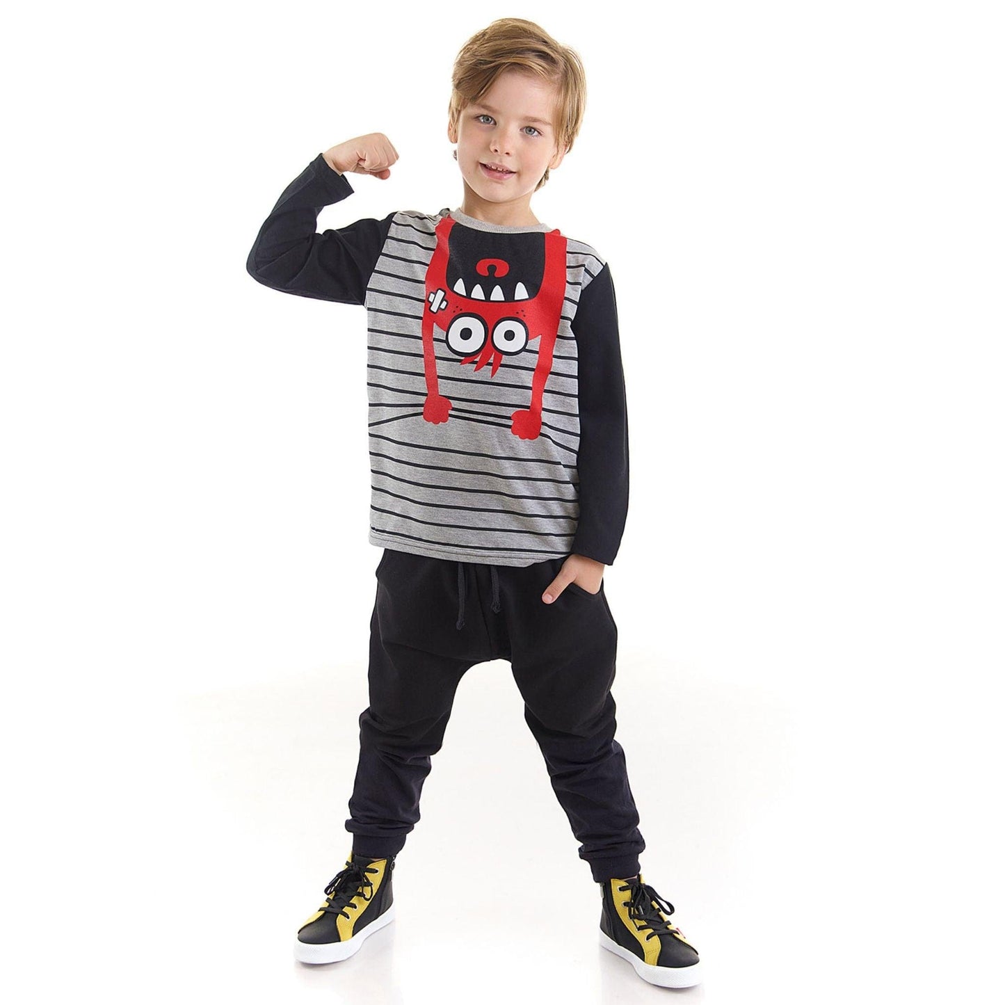 Naughty Monster Boy T-shirt&Pants Set