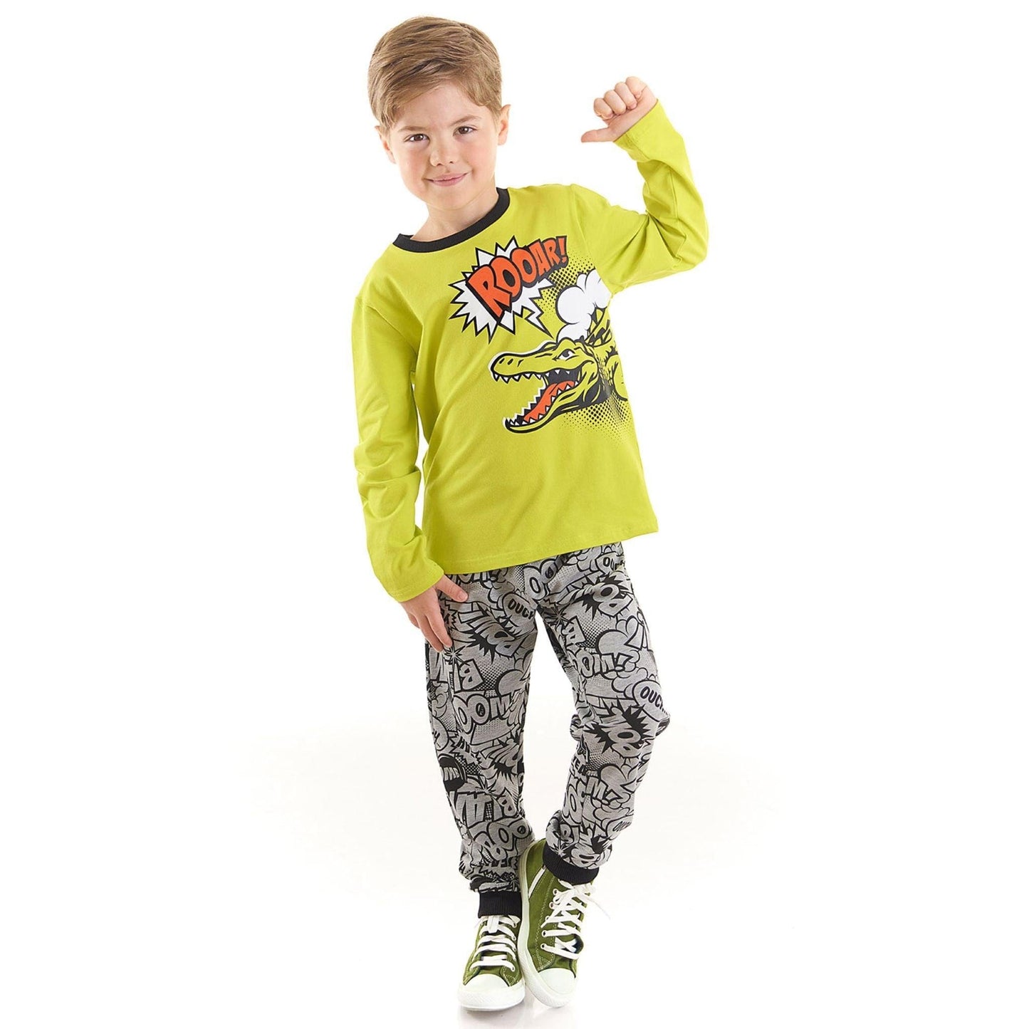 Roar Croco Boy T-shirt&Pants Set