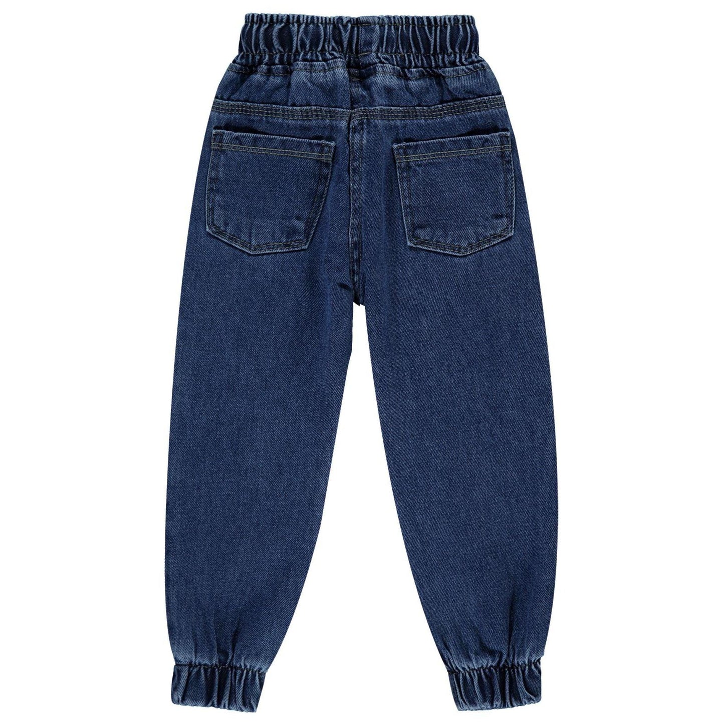 Elastic Waist Wide Fit Jeans