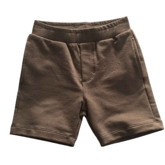 Dark olive green cotton short from 4 to 14