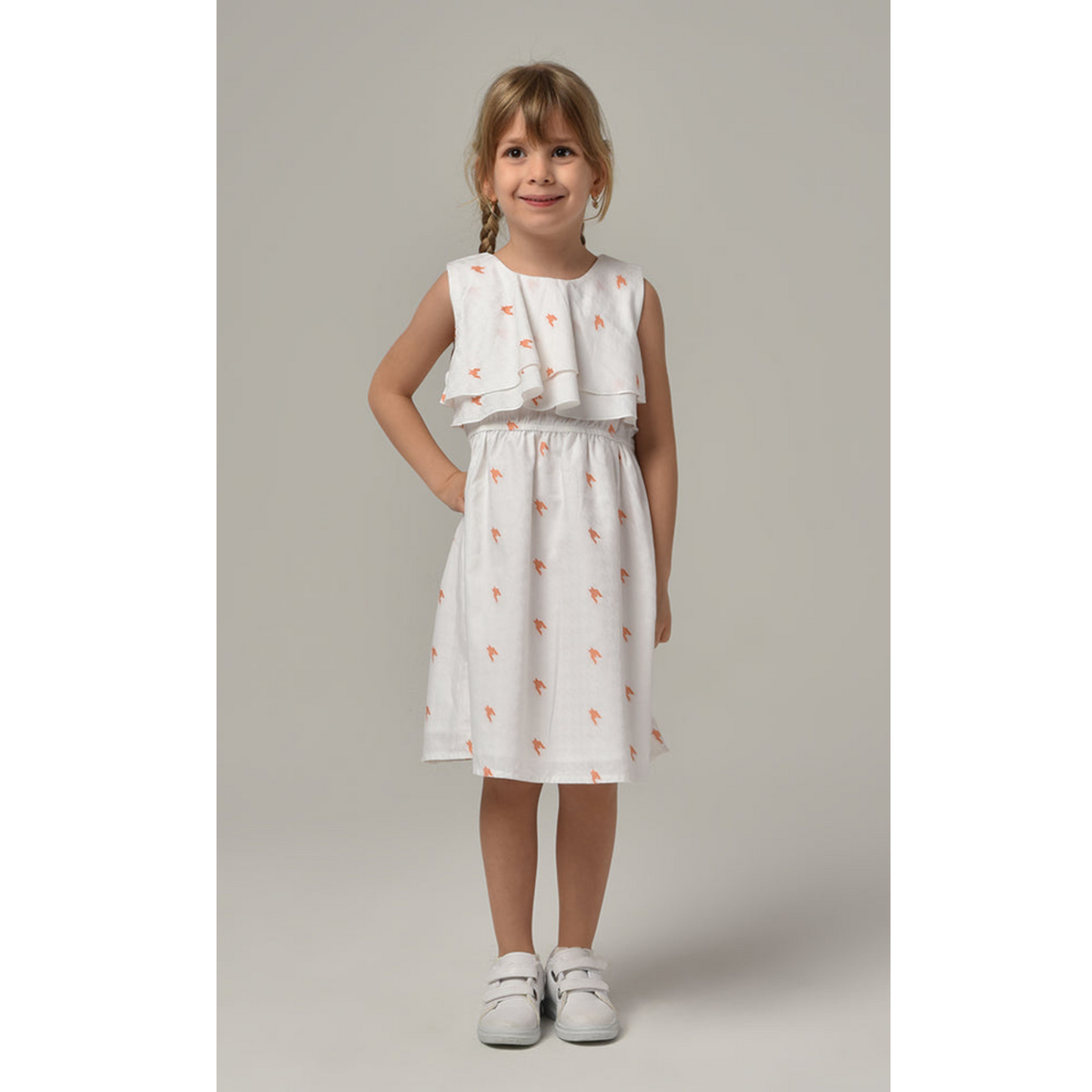 Girl Dress with Patterned Strap