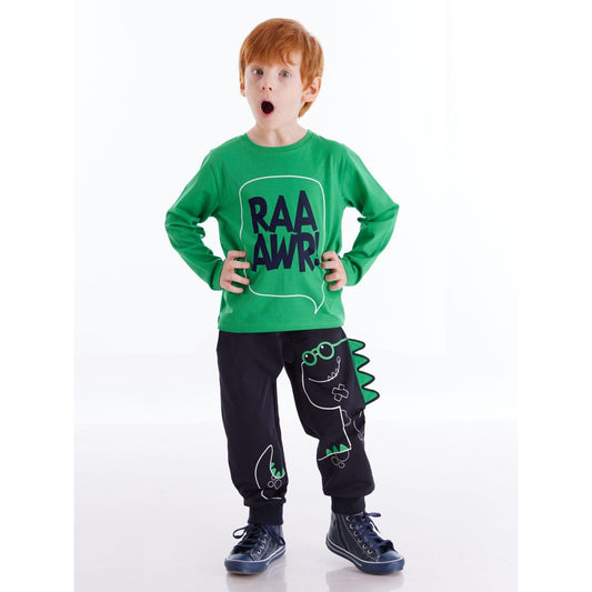 3D Dino Spike Boy Pants Set