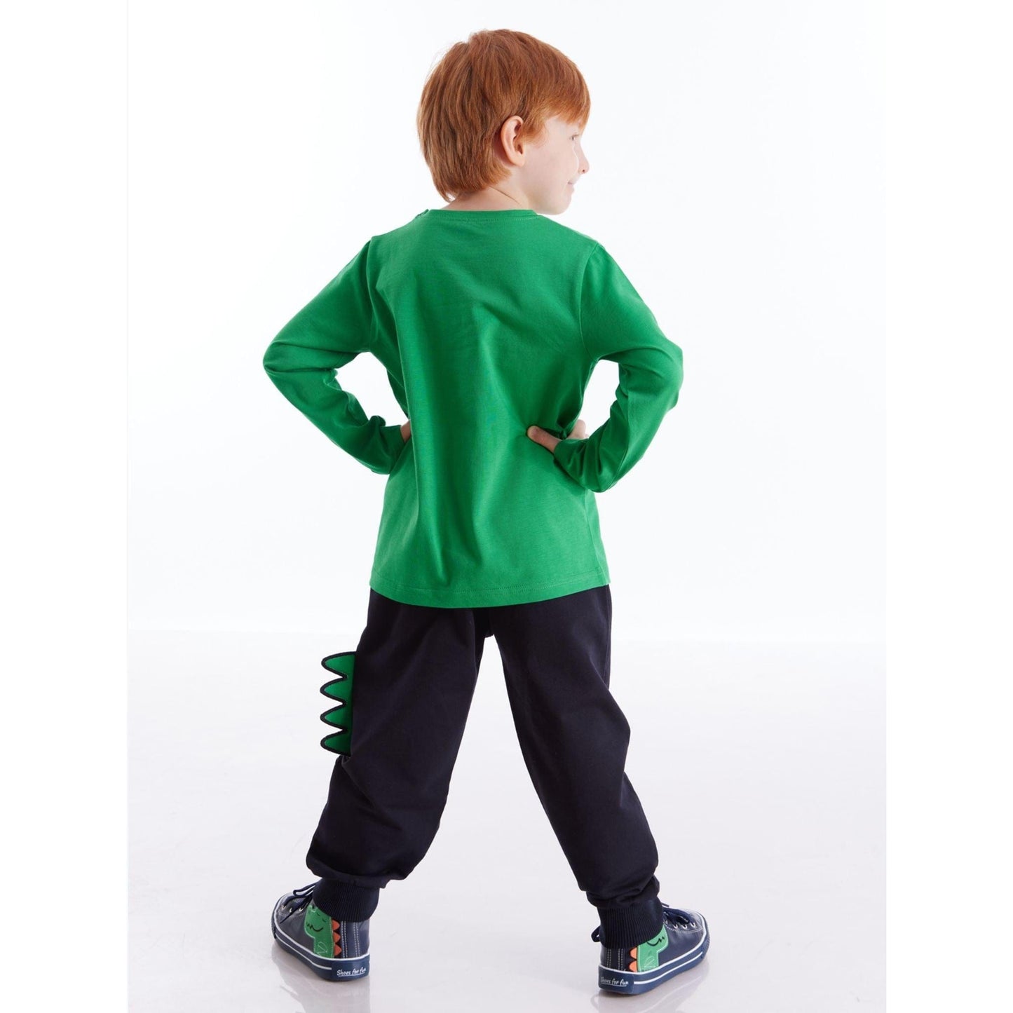 3D Dino Spike Boy Pants Set